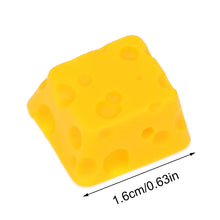 Load image into Gallery viewer, 1Pc Cheese Keycap Handmade Resin Keycap For Mechanical Keyboard Esc For Key Cheese Cake Individuality For Key Cap