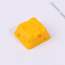 Load image into Gallery viewer, 1Pc Cheese Keycap Handmade Resin Keycap For Mechanical Keyboard Esc For Key Cheese Cake Individuality For Key Cap