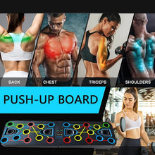 Load image into Gallery viewer, Folding Push-up Training Board Stretchers Dual-use Multifunctional Non-slip Fitness Refining Abs Pectoralis Brace Home
