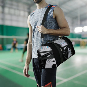 Satoru Gojo Gym Bag Anime Character Portable Sports Bags with Shoes Travel Training Custom Handbag Retro Fitness Bag For Female