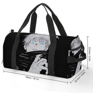 Satoru Gojo Gym Bag Anime Character Portable Sports Bags with Shoes Travel Training Custom Handbag Retro Fitness Bag For Female