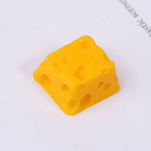 Load image into Gallery viewer, 1Pc Cheese Keycap Handmade Resin Keycap For Mechanical Keyboard Esc For Key Cheese Cake Individuality For Key Cap