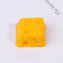 Load image into Gallery viewer, 1Pc Cheese Keycap Handmade Resin Keycap For Mechanical Keyboard Esc For Key Cheese Cake Individuality For Key Cap