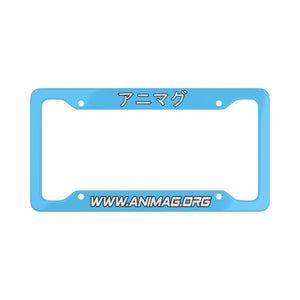 Animag Plastic License plate frame.